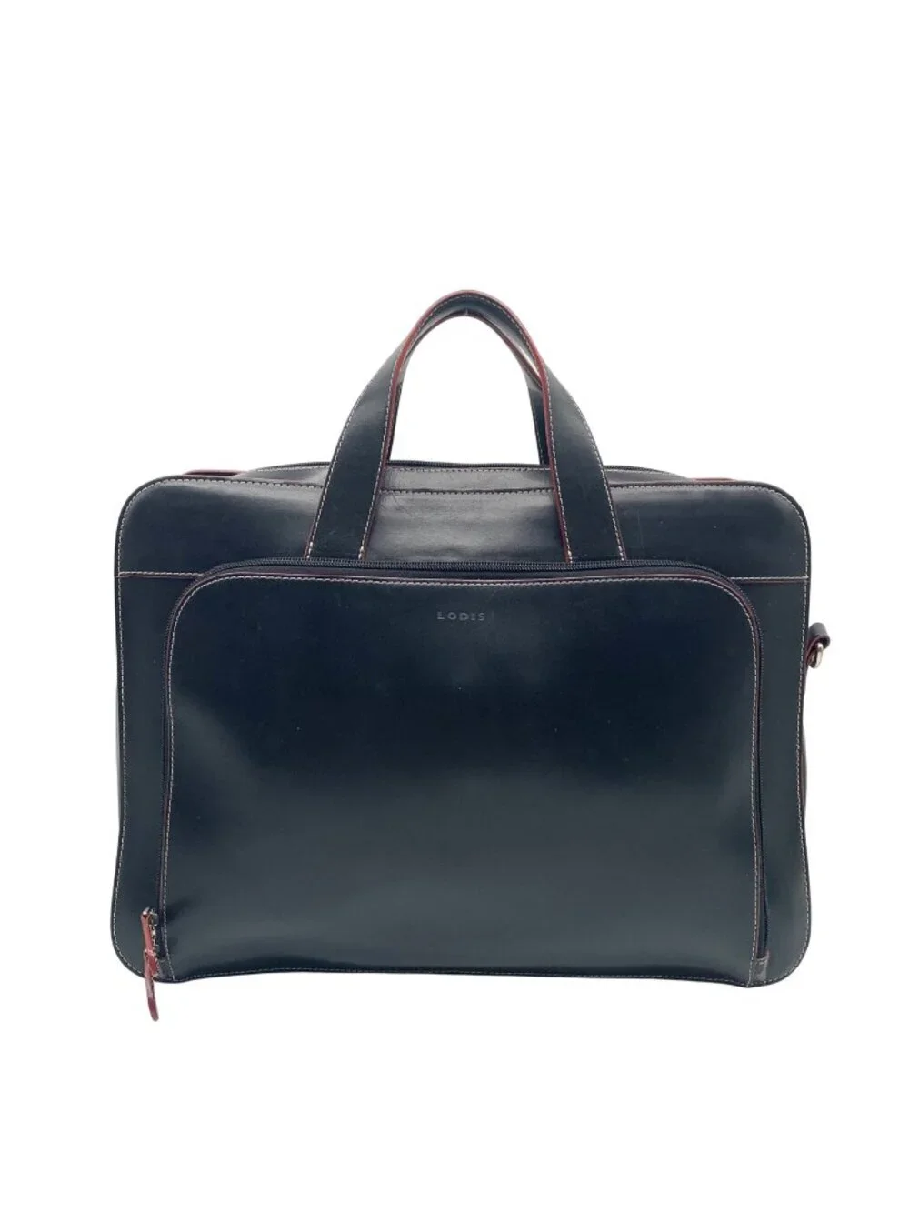 Lodis Black Leather Convertible Briefcase